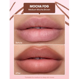 SHEGLAM Cloudline Blur Lip Liner Long Lasting,Vegan & Cruelty-Free Lip Stain-Mocha Fog