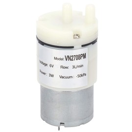 3Pcs DC 6V Mini Diaphragm Type Air Pumps Water Pump, Micro Vacuum Motor, 3L/min 3W Ultra Silent for Fish Tanks Aquariums