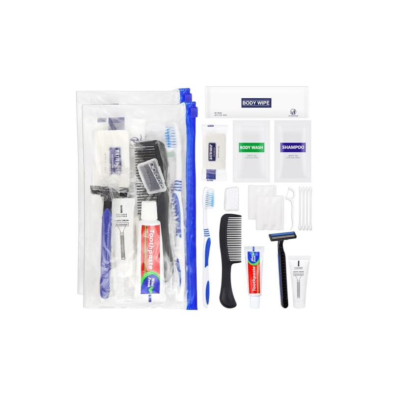 Basic Toiletry Kits, Individually Packed, Personal Hygiene Bulk Homeless Care
