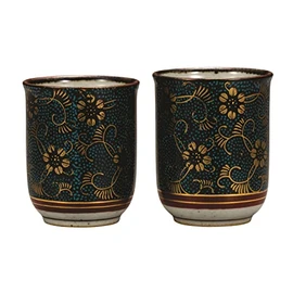 Kutani Ware K7-653 Blue Grain Tetsuzen