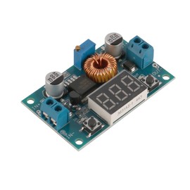 FONGKNOX 5A high power 75W DC-DC adjustable step-down voltage regulator power supply module with voltmeter display 4.0-38V