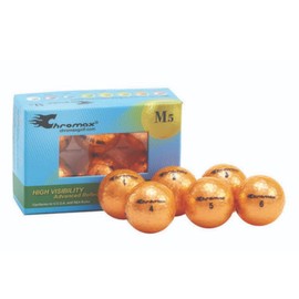 Chromax Metallic M5 Colored Golf Balls (Pack of 6), Orange