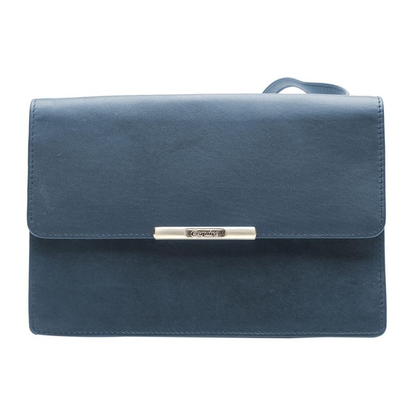 Esquire Helena Clutch Wallet RFID Leather 17.5 cm, blue