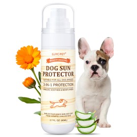 Dog Sun Protection Spray – Lightweight, Oil-Based UV Shield for Sensitive Skin | Soothing & Moisturizing Formula with Aloe, Calendula and Oat – Essential for Short & Light-Colored Coats
