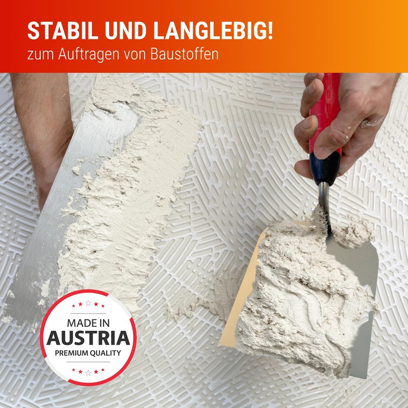 WERKFIT Professional Plasterer's Trowel Made of Stainless Steel 120 mm