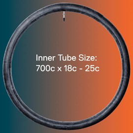 WELDTITE Self Sealing Bike Inner Tube - Long-Lasting Puncture Prevention - 700 x 18c - 25c, Presta Valve