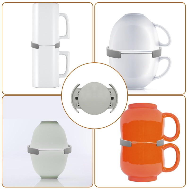 6 Piece Coffee Cup Stacker, Adjustable Coffee Cup Stacker, Cup