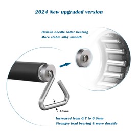 Prebene Resistance Band Bar, 26.4in or 39.4in, Workout Bar for Fitness, Portable Weightlifting Training, Suit for Home Exercise, Resistance Band Training (bar + 4 Bands)