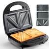 KEENSTAR 3 in 1 Sandwich Maker, Easy Clean and Store