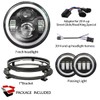 7 inch Motorcycle LED Headlight 4.5" Fog Passing Lights DOT