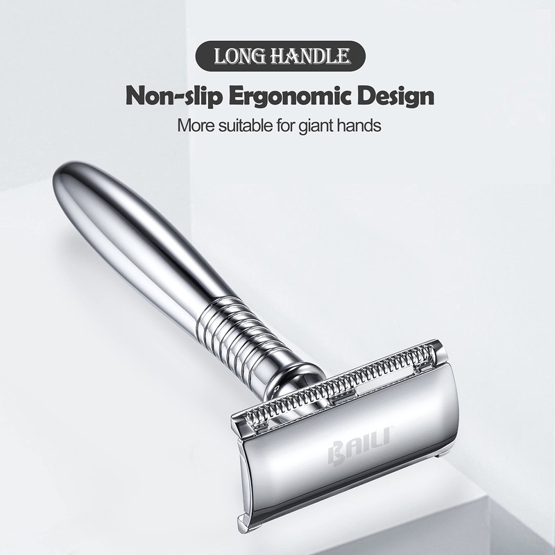 BAILI BD191C Double Sided Safety Razor Rustproof Reusable Manual Safety