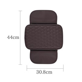1 PCS Brown Car Center Console Cover, Leather Auto Armrest Cover Protector,with 2 Storage Bags,Universal Waterproof Armrest Seat Box Cover,Auto Center Console Pad,for Most Vehicles