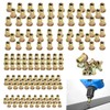 Wkmamo Pack of 150 Carbon Steel Rivet Nuts, M3 M4