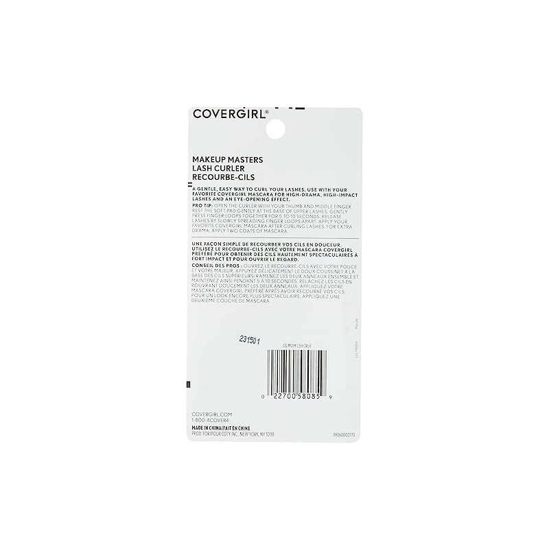 COVERGIRL Makeup Masters Eyelash Curler, 1 Count (Packaging May Vary)