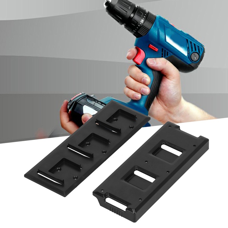 Power Tool Battery Holder Set 3 Hole Mount Ready Dock