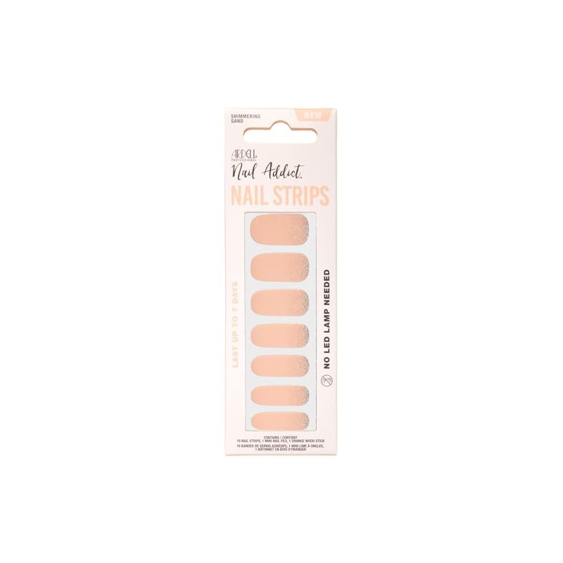 Ardell Nail Addict Nail Strips - Shimmering Sand