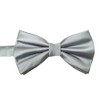 Mens Pre-tied Solid Color Formal Bowties Banded Bow Ties (Light