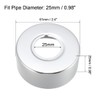 sourcing map Round Escutcheon Plate 61x25mm Stainless Steel Polishing for