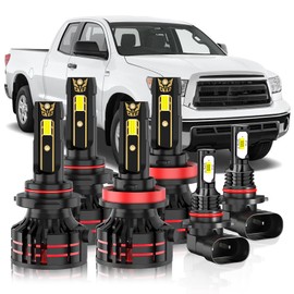 TXBILMOO Upgraded Light Bulbs Kit Compatible For Toyota Tundra 2007-2013, 6500K White Plug-and-Play Super Bright Lights Bulbs - 6Pack
