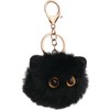 Soft cute cat plush ball keychain Fluffy