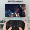 Cuifati Mini Keyboard, 2.4GHz 83 Keys Mouse Remote Multifunction Ergonomical