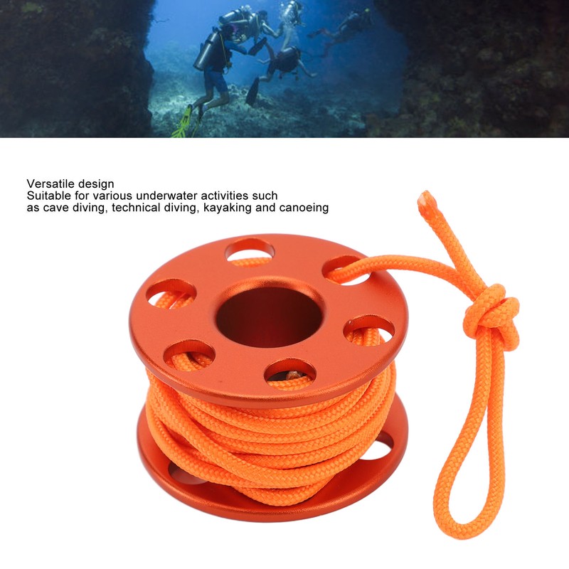 Scuba Diving Finger Reel Aluminum Alloy Mini Finger Spool Reel
