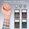 Chameleon Purple Glitter Eyeshadow, Holographic Shimmer Eye Shadow, Highly Pigmented