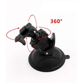 DOYUKY Auto Saugnapf Fuer Dashcam Halterung, Auto Saugnapf Dash Cam mit 6 Typen Adapter, 360 Grad Winkel Fuer Dashcam Halterung für Video Recorder an Windschutzscheibe & Armaturenbrett