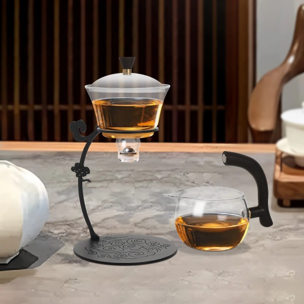 Unbranded Modern Glass Tea Set Semi-Automatic Drip Pot for Tea