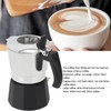 100ml Moka Pot Double Valve High Pressure Black Lower Pot