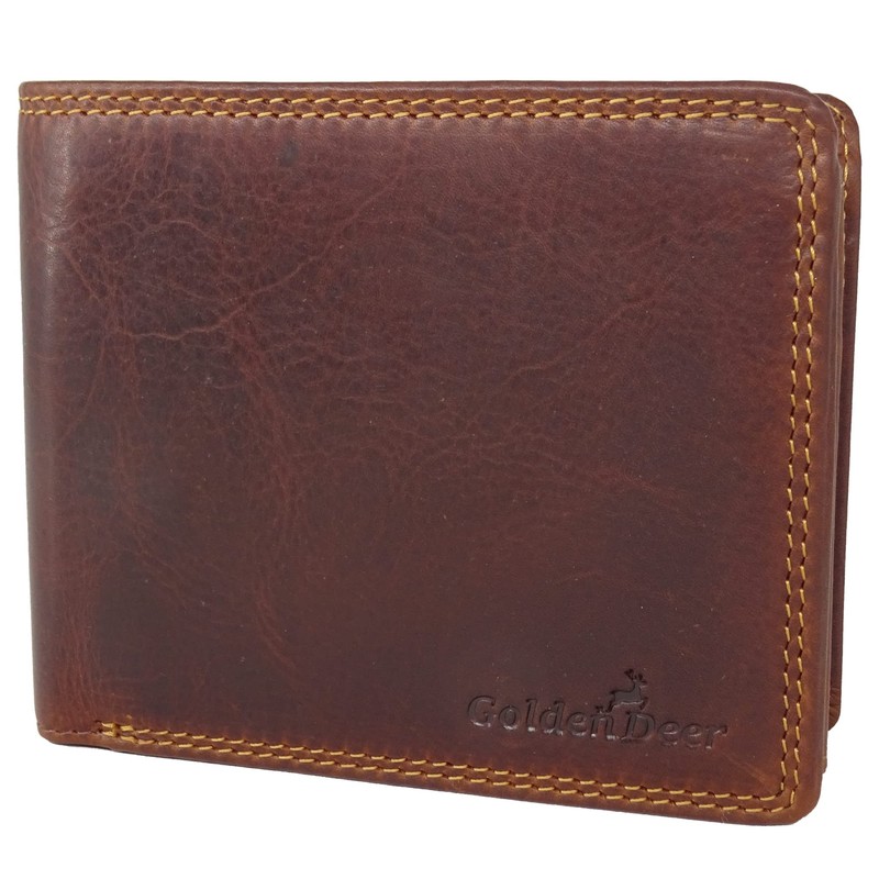Fregery® Leather Wallet Chain Gift Box Men with RFID Protection
