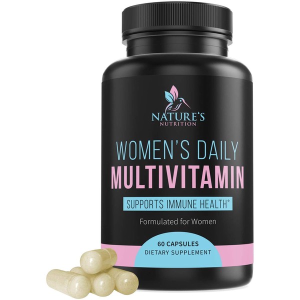 Multivitamin for Women, Multivitamin and Multimineral Supplement with Vitamins D, C, B6, B12, Biotin, Calcium, Folic Acid, and More - 60 Capsules