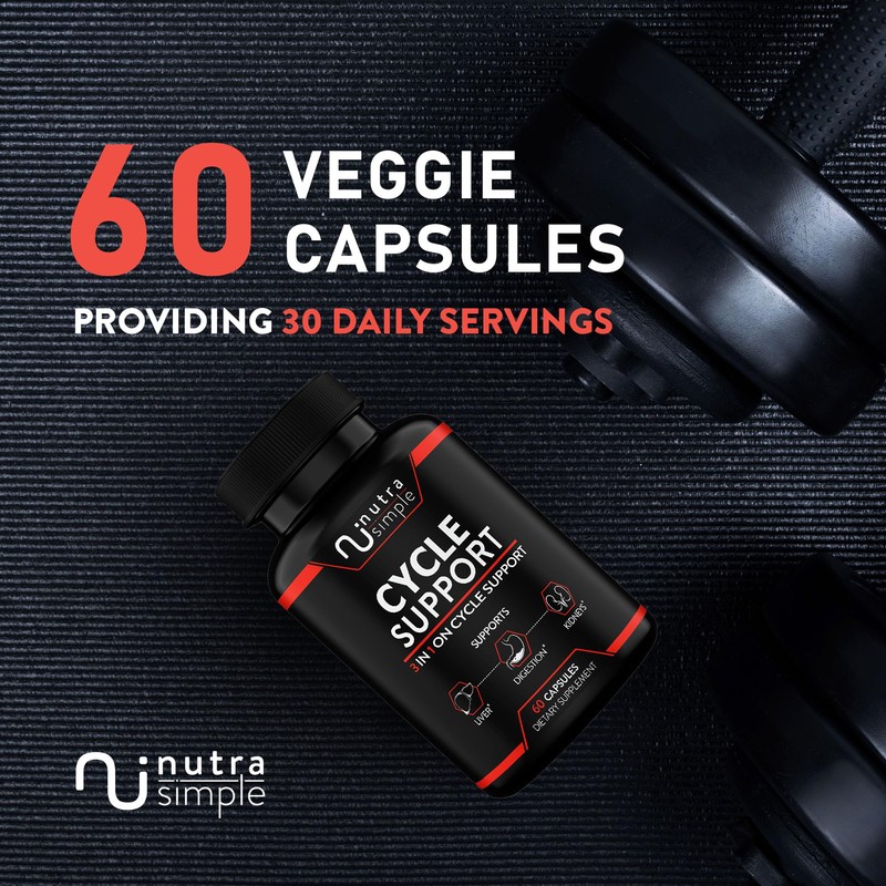 Nutra Simple Cycle Support Supplement for Men, 3-in-1 On Cycle