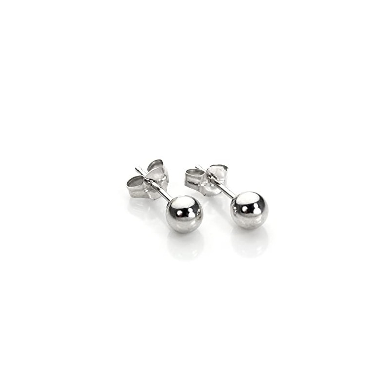9ct White Gold 4mm Ball Stud