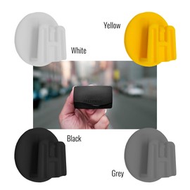 4R Quattroerre.it 1739 Toll Clips Fixing System Removable Round 2 Pieces 3cm Black