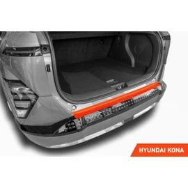 Luxshield Car Bumper Protector Set for Hyundai Kona electric 2 (II) SX2 I 2023 - 2025 - Rear Bumper guards for cars, anti scratch, Paint Protection For Sill - Transparent