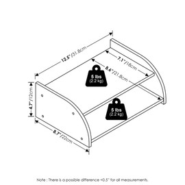 Furinno Classic 2-Tier Desk Top Organizer, White