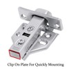 Luokim 2pcs 110 Degree Frameless Cabinet Door Concealed Hinges,Full Overlay,Nickel