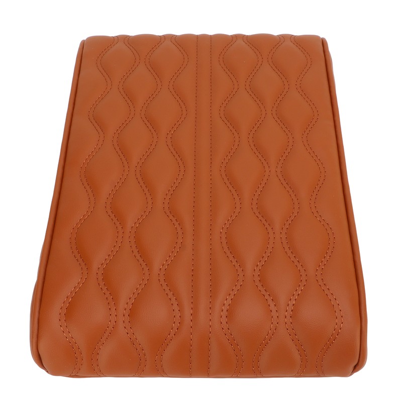 Center Console Armrest Cover Pad Universal PU Leather Waterproof Elastic