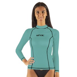 Seac Women's T-Sun Protective Rash Guard Diving Shirt for Snorkelling and Swimming with Sun Protection, Tiffany