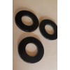 NYLON Black flat nylon washers 1" x 1/2" 15 pcs