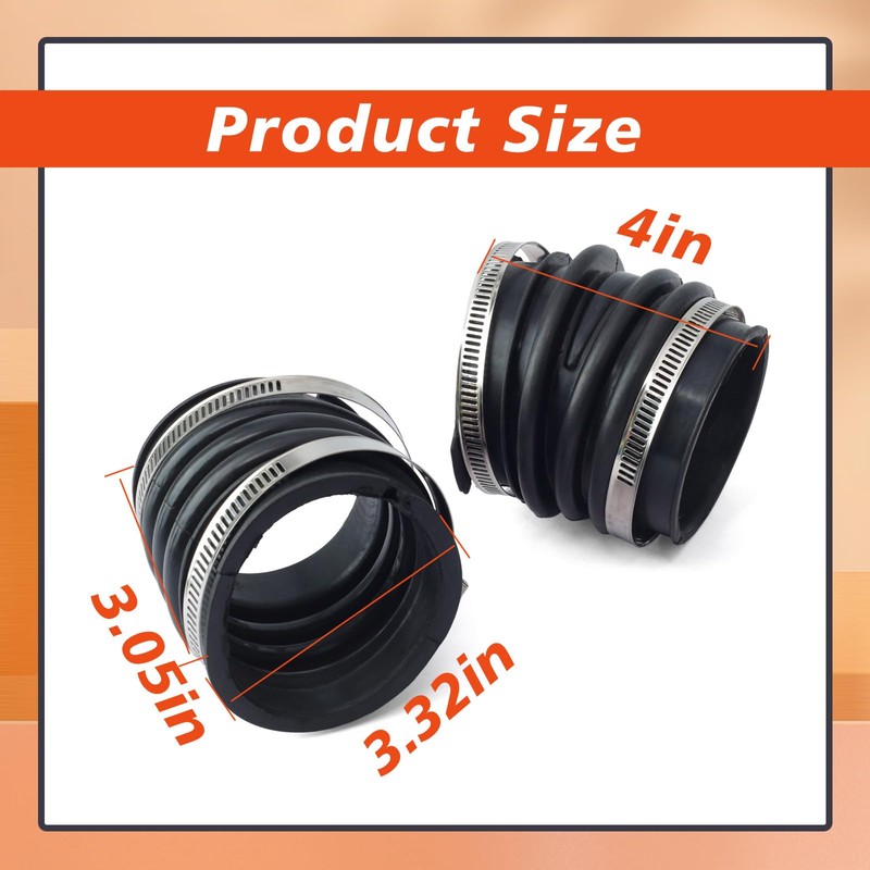 Mhrxusd 17881-AA020 17882-AA020 2Pcs 3.3L Engine Air Intake Hose with