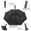 MRTLLOA Extra Large Black Golf Umbrella, 54/62/68/72 Inch Automatic Open,