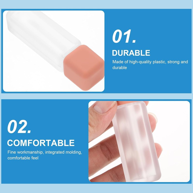 MAGICLULU 5 Piezas Tubo de Brillo Labial 6ml de Plástico
