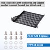 GeeekPi 1U Server Rack Shelf Vented Rack Mount Cantilever Tray