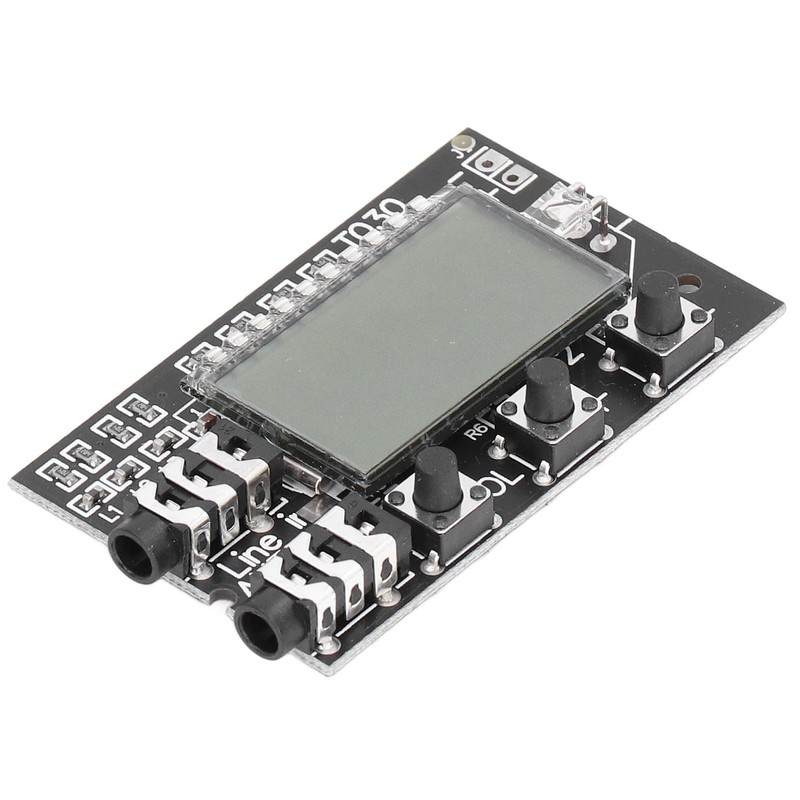 FM Transmitter Board Digital LCD 2 Channel 76MHz‑108MHz Stereo Audio