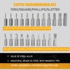 49-Piece Screwdriver Bit Set with Right Angle Screwdriver, S2 Steel,
