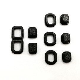 5 x Printbtw Replacement Power Buttons for Garmin Etrex Bicycle Computer Road Bike (Black)
