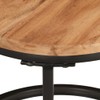 vidaXL Solid Acacia Wood Nesting Coffee Tables - Set of