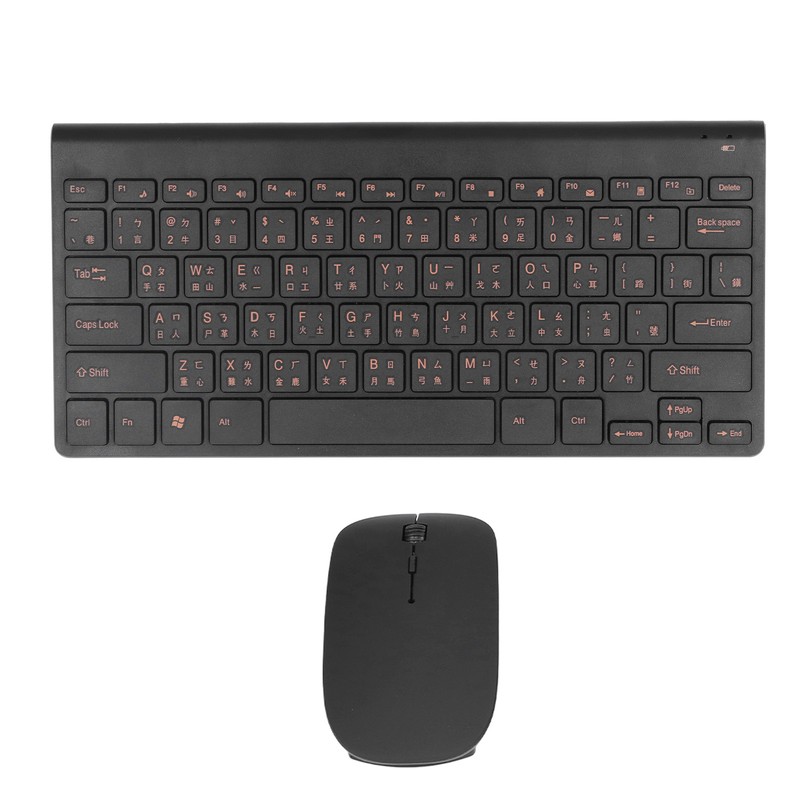 Chinese English Keyboard 78 Keys 2.4G Wireless Keyboard Mouse Combo